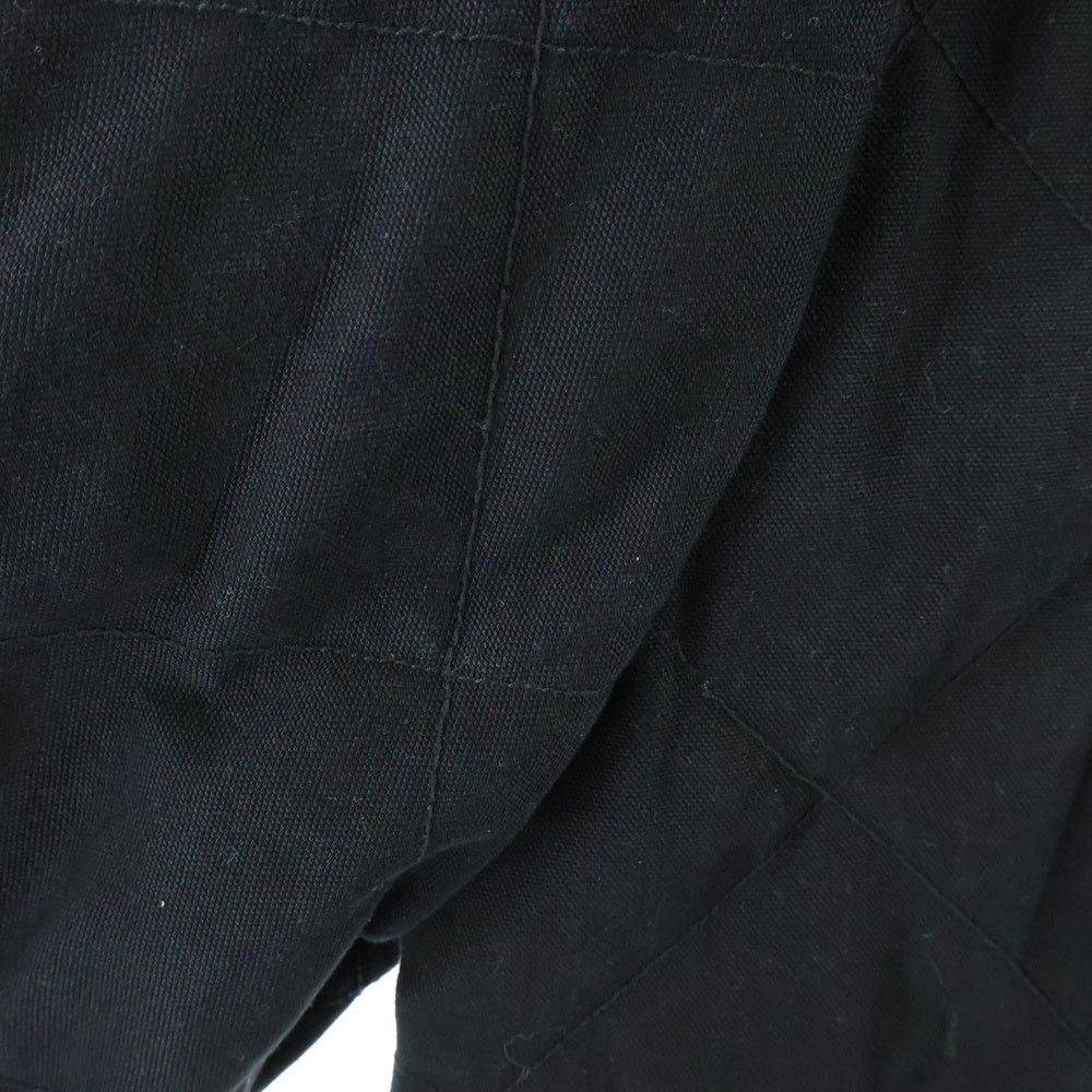 CHROME HEARTS(クロムハーツ) TEENAGE KICKS バックホースシューCHプラスプリント クロスボタンキルティングコットンダウンジャケット ブラック