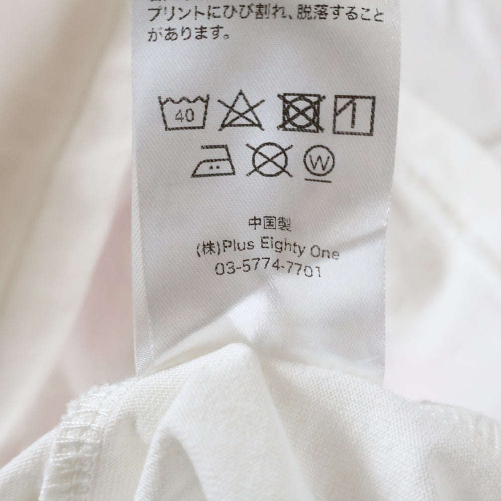 WOKE EDGE(ウォーク エッジ) Pussy Posse Tee フロントロゴプリント 半袖Tシャツ カットソー ホワイト