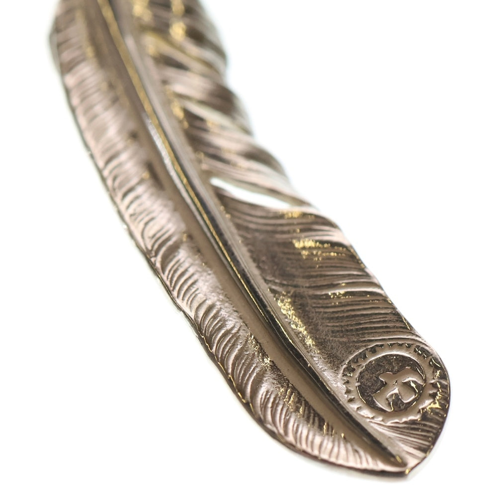 goro's(ゴローズ) 【現行】上金特大フェザー 右向き ペンダントトップ シルバー/ゴールド BGA005