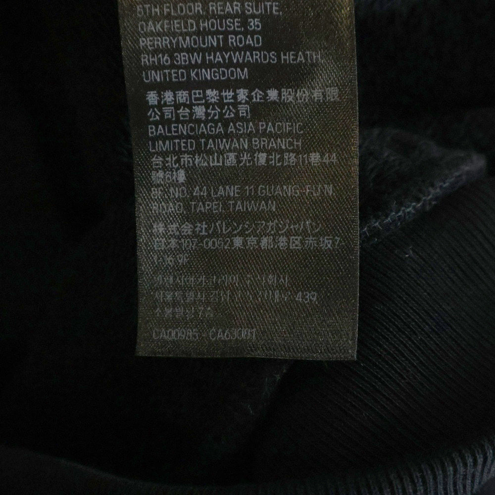 BALENCIAGA(バレンシアガ) 24AW ミディアムフィットプルオーバーパーカー プルオーバーパーカー ブラック 773281 TPV09