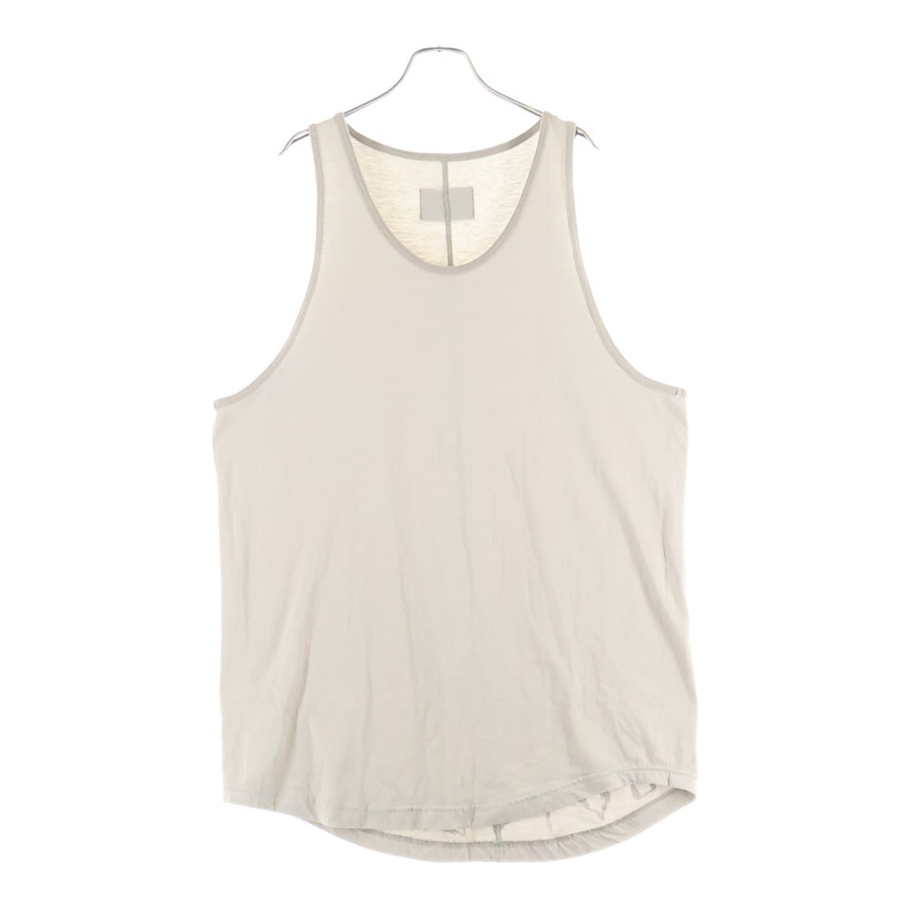 cvtvlist(カタリスト) Logo Tank Top バックロゴ タンクトップ ノースリーブシャツ ベージュ