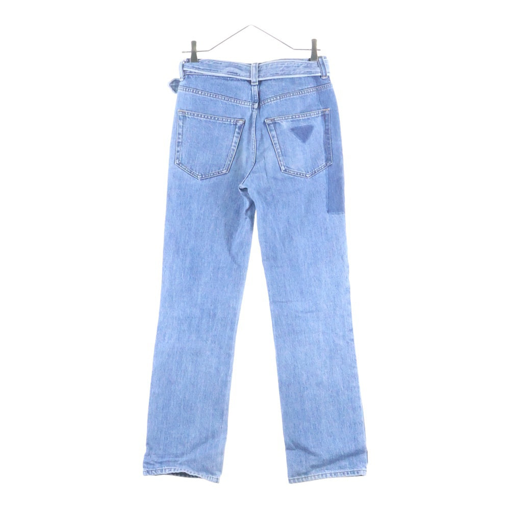 PRADA(プラダ) 19SS ベルテッドストレートデニムパンツ GEP295 インディゴ