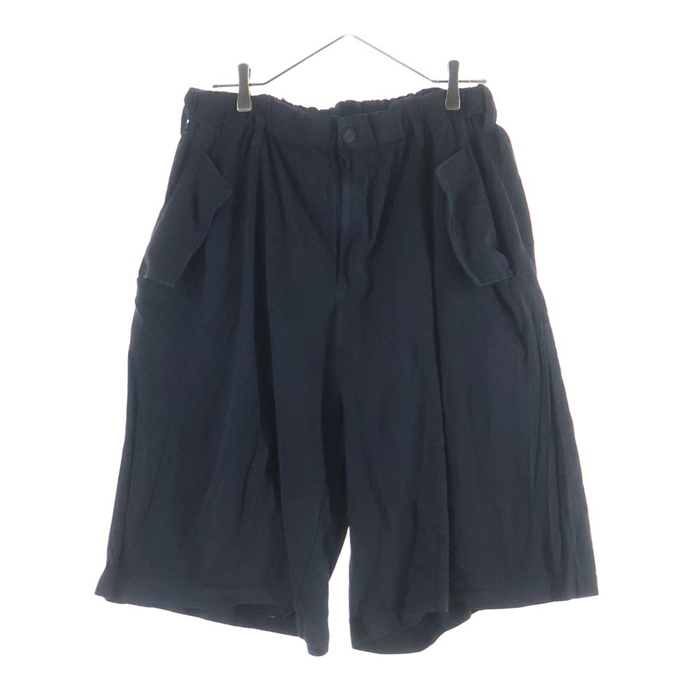 Yohji Yamamoto POUR HOMME(ヨウジヤマモト プールオム) 25SS Tufcot C/L Jersey Half Pants タフコットジャージー ハーフパンツ ブラック
