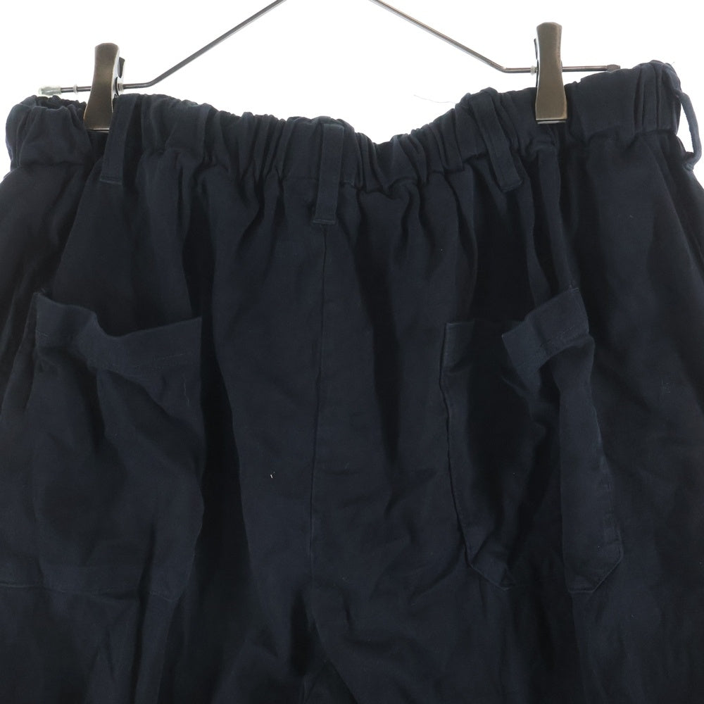 Yohji Yamamoto POUR HOMME(ヨウジヤマモト プールオム) 25SS Tufcot C/L Jersey Half Pants タフコットジャージー ハーフパンツ ブラック