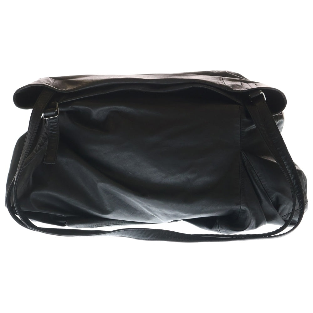 discord Yohji Yamamoto(ディスコード ヨウジヤマモト) 25AW UNEVENNISS LEATHER TOTE BAG アンイーヴンネス レザートートバッグ ブラック