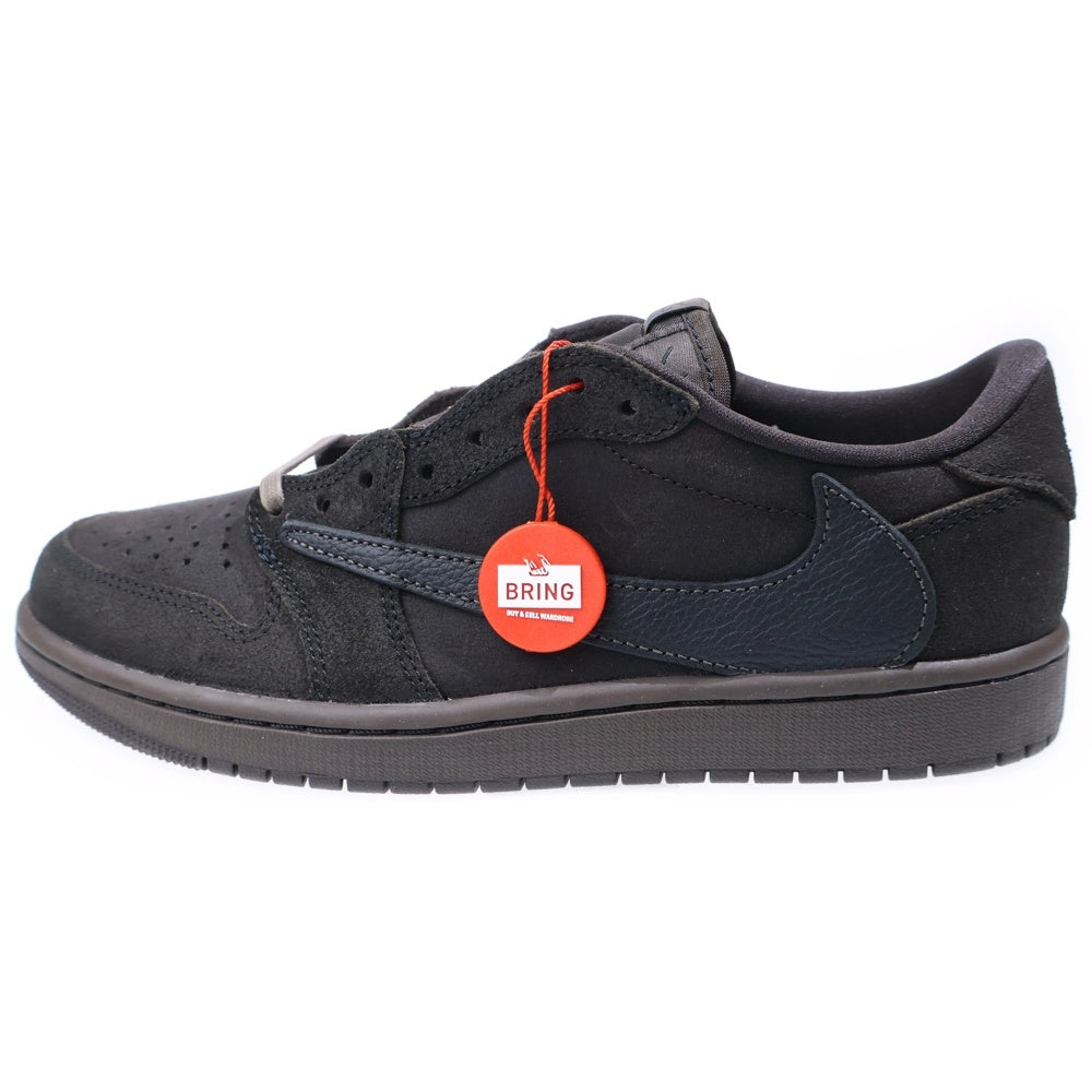 NIKE(ナイキ) ×Travis Scott Air Jordan 1 Low OG SP Velvet Brown and Dark Mocha DM7866-202 ×トラヴィススコット エアジョーダン1 ロー OG SP ローカットスニーカー