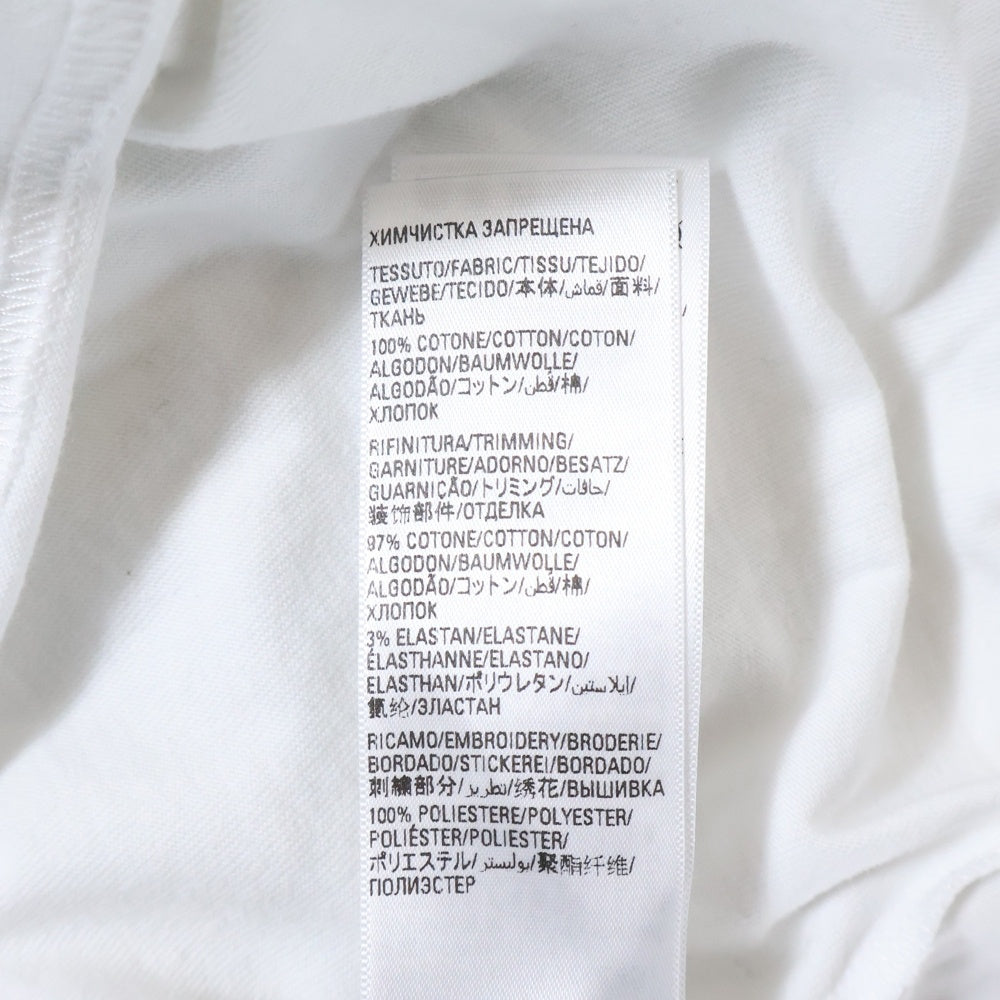 BALENCIAGA(バレンシアガ) 23SS ×adidas アディダス ロゴ刺繍 クルーネック 半袖Tシャツカットソー ホワイト 723976 TNVN8