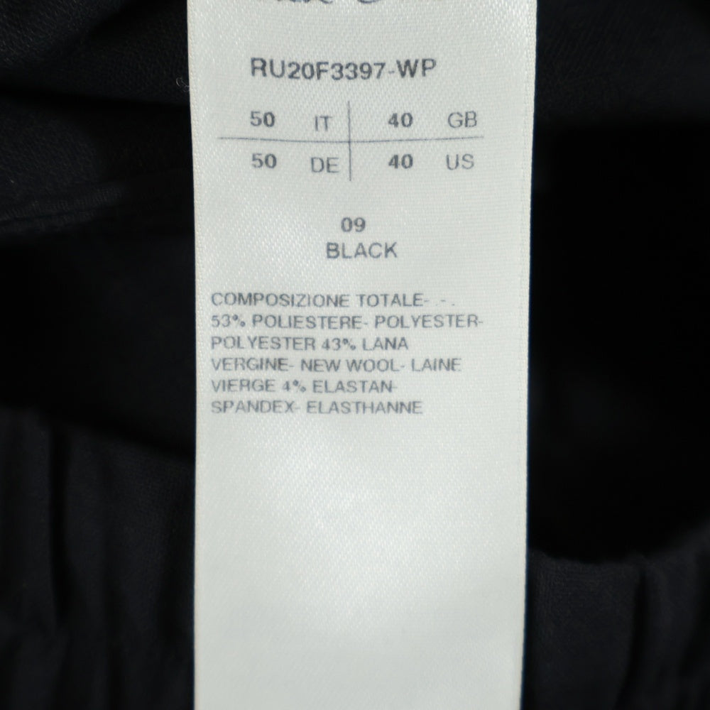 Rick Owens(リックオウエンス) 20AW ASTAIRES CROPPED PANTS クロップドパンツ ブラック