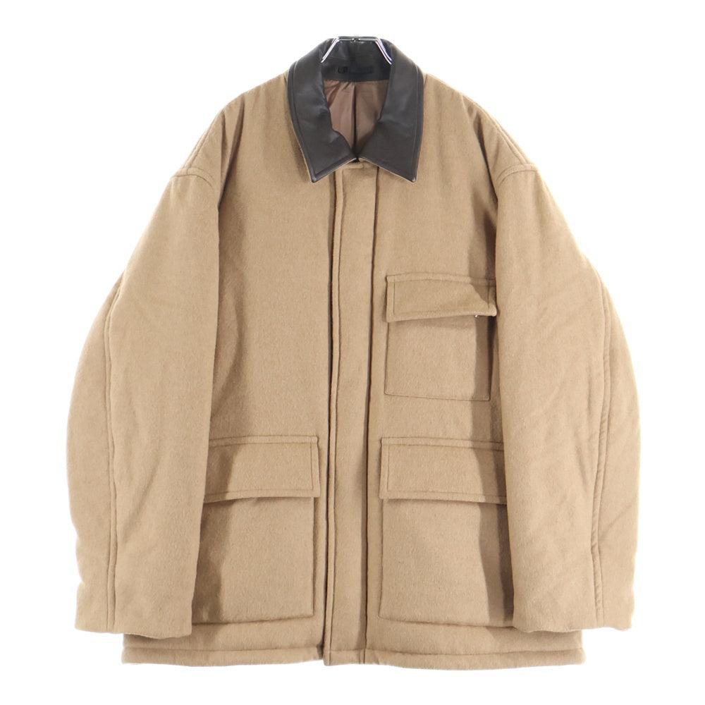 AURALEE(オーラリー) 24AW×DSMG EXCLUSIVE BABY CAMEL PADDING BLOUSON ト#ーハ#ー限定 ヘ#ヒ#ーキャメル パデットブルゾン ジャケット ベージュ A24AB01DG