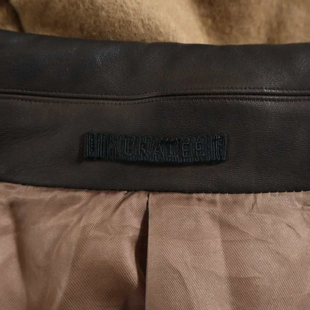 AURALEE(オーラリー) 24AW×DSMG EXCLUSIVE BABY CAMEL PADDING BLOUSON ト#ーハ#ー限定 ヘ#ヒ#ーキャメル パデットブルゾン ジャケット ベージュ A24AB01DG