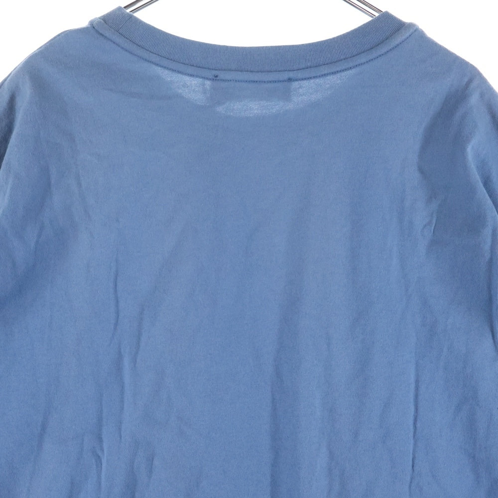 simply complicated(シンプリーコンプリケイティド) SMOOTH L/S TEE コットン ロングスリーブカットソー 長袖 ブルー 25SS1006