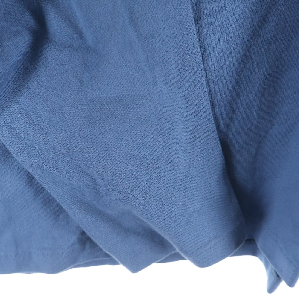 simply complicated(シンプリーコンプリケイティド) SMOOTH L/S TEE コットン ロングスリーブカットソー 長袖 ブルー 25SS1006