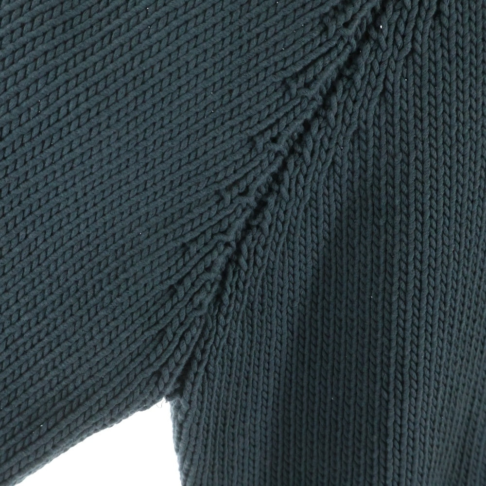 HERMES(エルメス) ローゲージ コットン プルオーバーセーター ダークグリーン