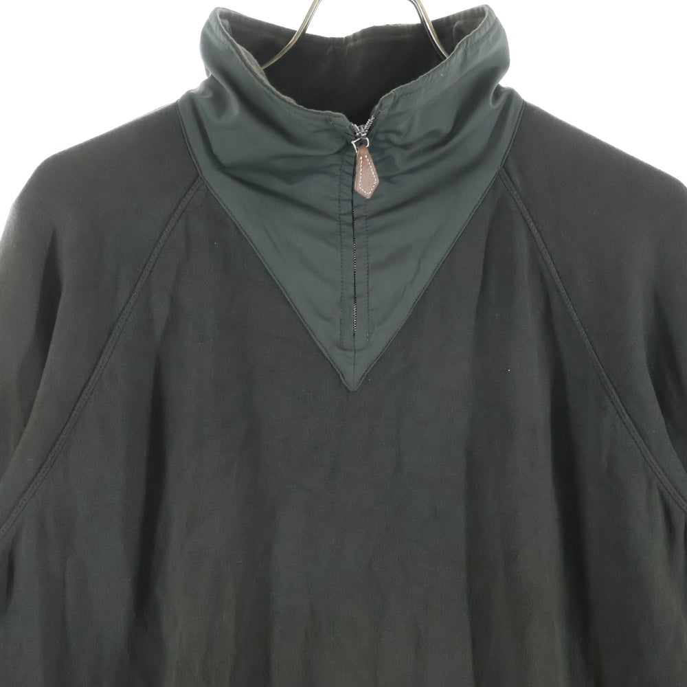 HERMES(エルメス) ハーフジップ ウール ニット ポロシャツ ダークグリーン