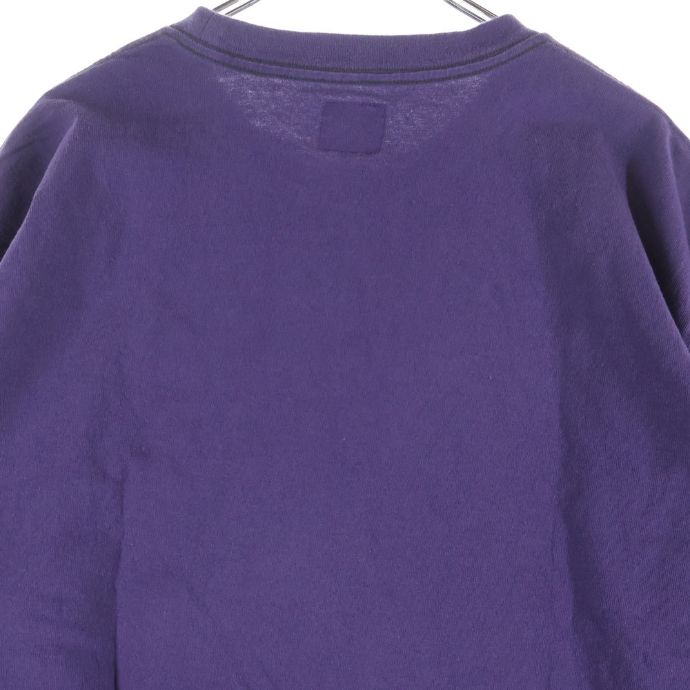 Needles(ニードルス) L/S Pocket Tee ロゴ刺繍 ロングスリーブ カットソー 長袖 パープル