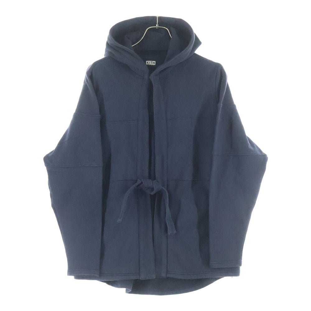 KITH(キス) コットン スナップボタン パーカー ネイビー
