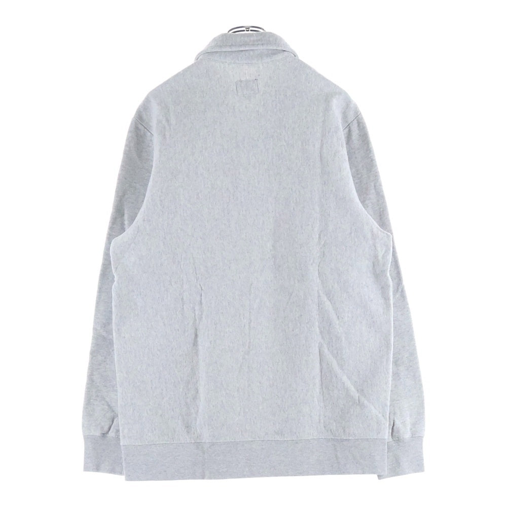 NOAH(ノア) ロゴ刺繍 ハーフジップスウェット グレー 20-070-122-0007-3-0