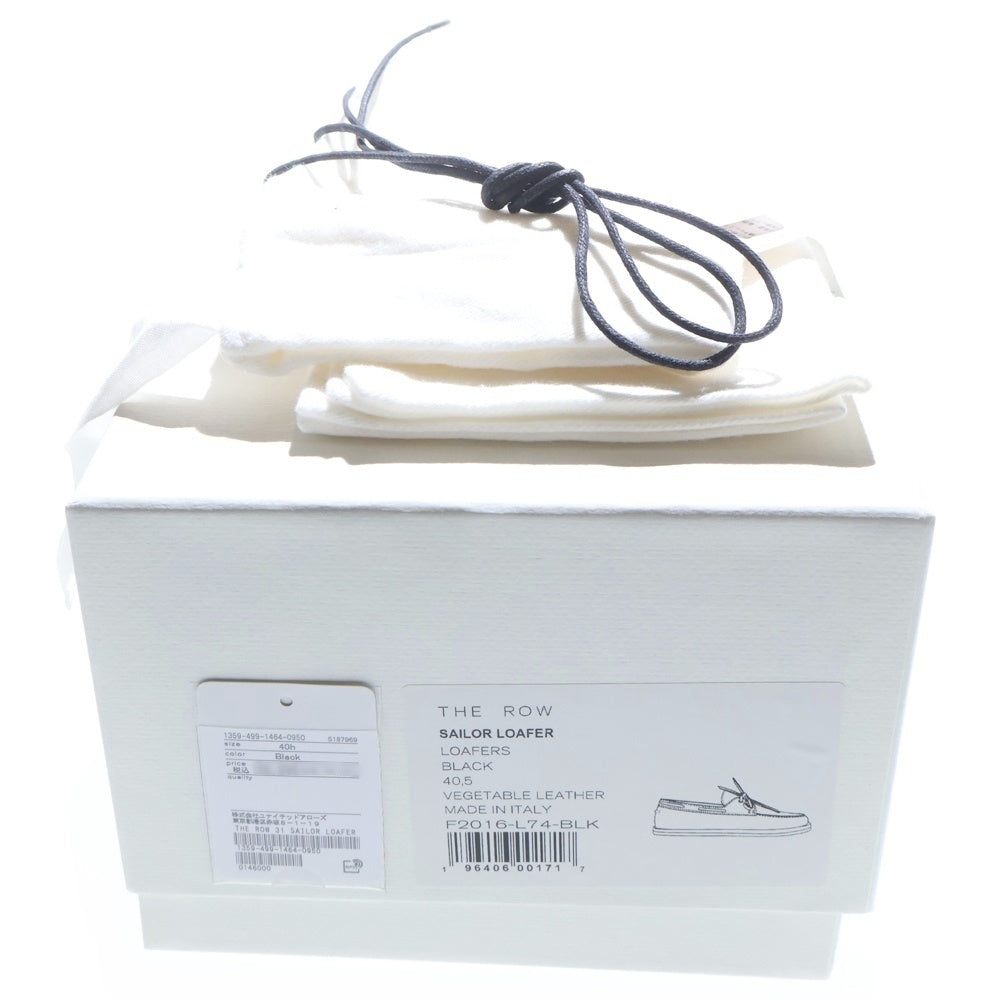 THE ROW(ザロウ) SAILOR LOAFER レザー ローカットシューズ ローファー ブラック