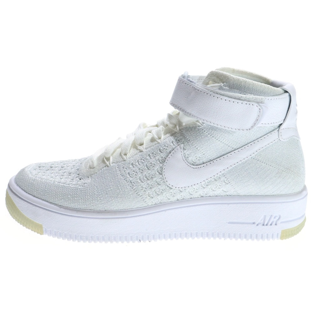 NIKE(ナイキ) AIR FORCE 1 FLYKNIT エアフォースワン フライニット ハイカットスニーカー ホワイト US7.5/24.5cm 818018-100