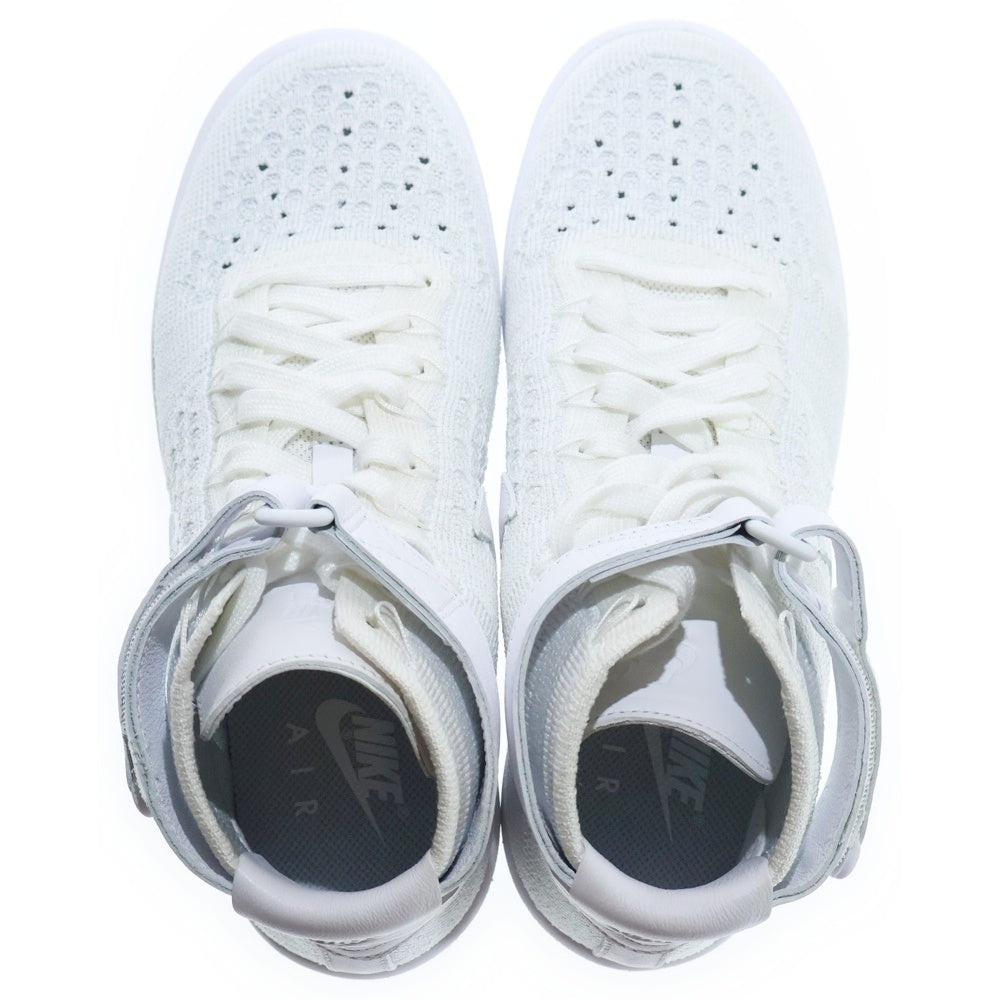 NIKE(ナイキ) AIR FORCE 1 FLYKNIT エアフォースワン フライニット ハイカットスニーカー ホワイト US7.5/24.5cm 818018-100