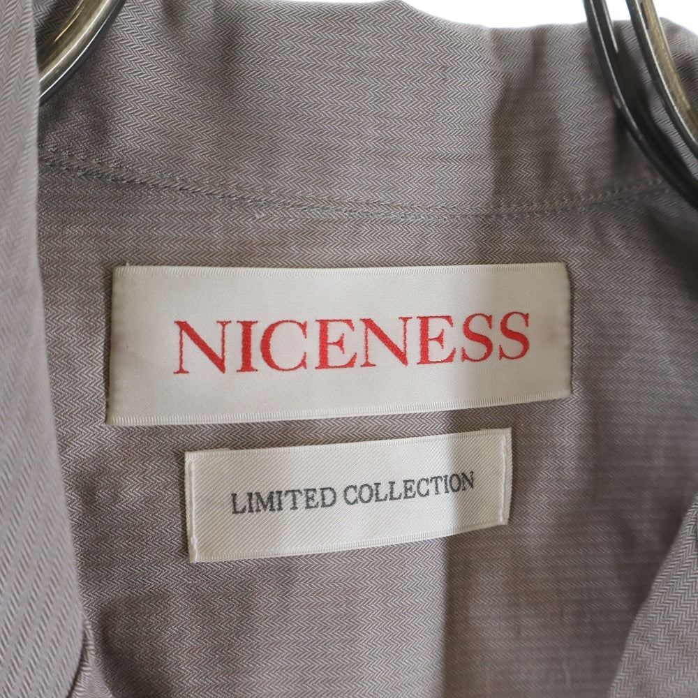 NICENESS(ナイスネス) 24SS COOPER クーパー アカプルコリゾート長袖シャツ グレー NN-2401Y11