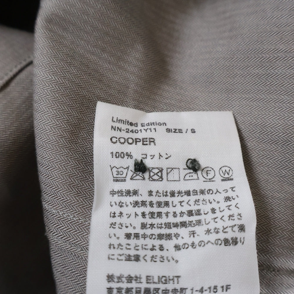 NICENESS(ナイスネス) 24SS COOPER クーパー アカプルコリゾート長袖シャツ グレー NN-2401Y11