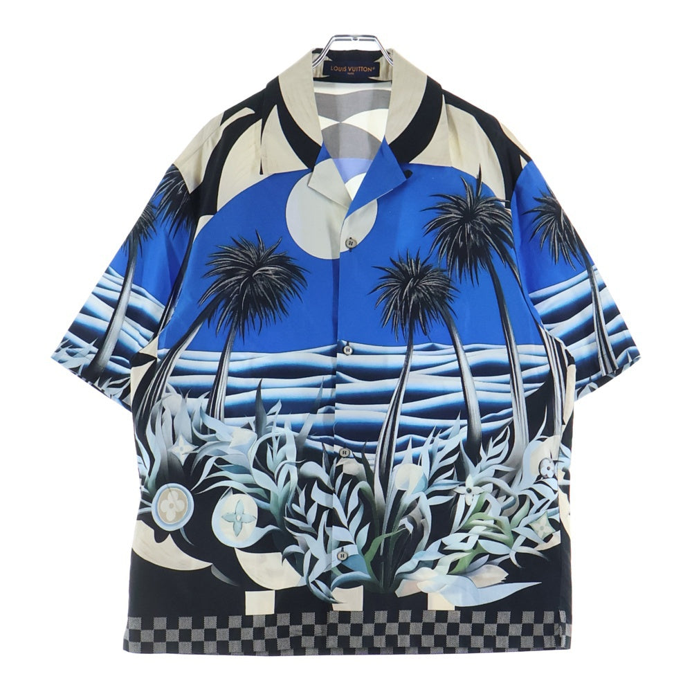 LOUIS VUITTON(ルイヴィトン) 24AW プリントショートスリーブ半袖シャツ ブルー RM242MM KJA HRS12W