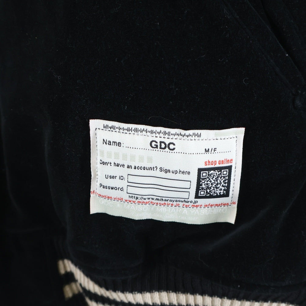 MAISON MIHARAYASUHIRO(メゾンミハラヤスヒロ) ×GDC Satin Blouson ジーディーシー スカジャン ジャケット ブラック C15BL061