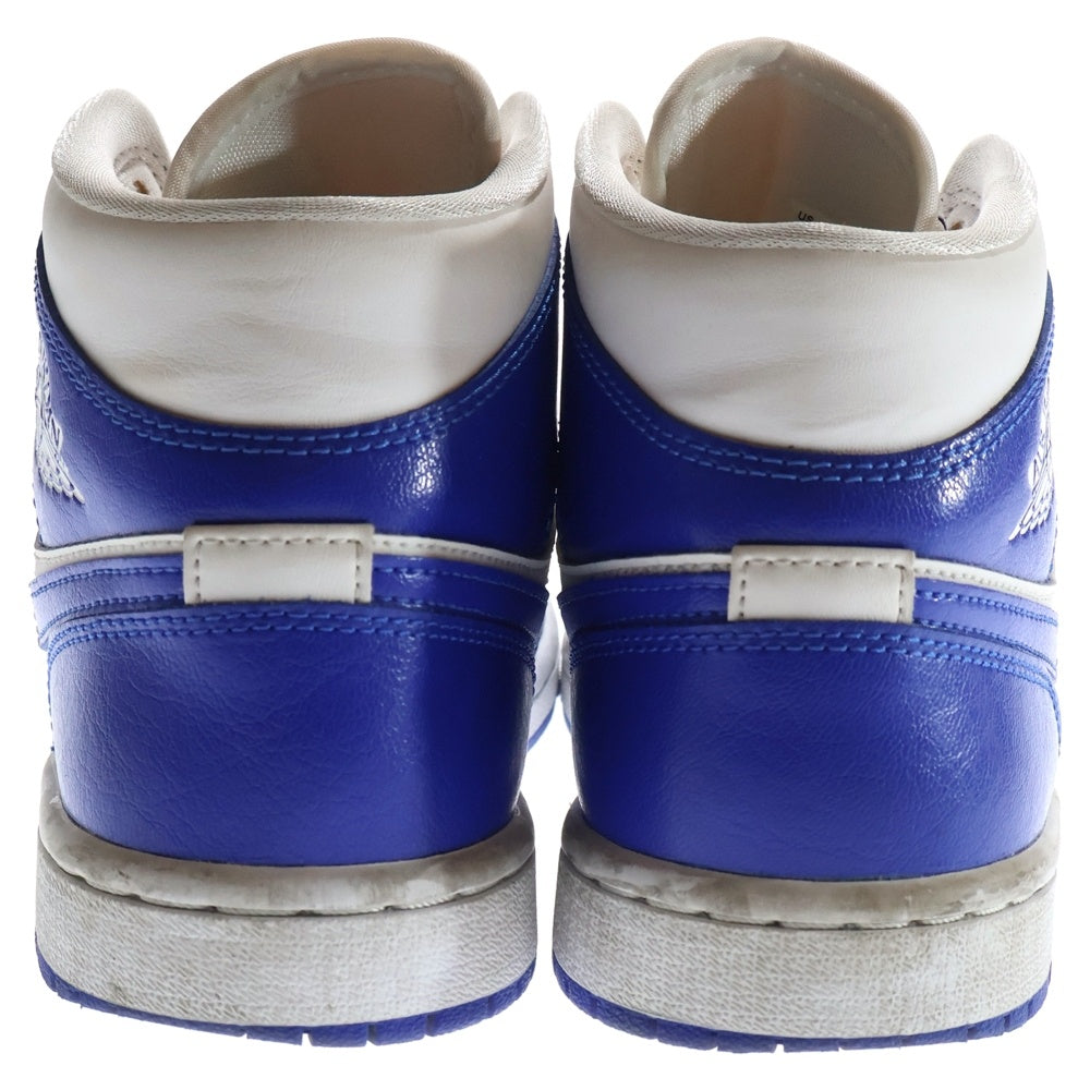 NIKE(ナイキ) Air Jordan 1 Mid Kentucky Blue BQ6472-104 エアジョーダン1 ケンタッキーブルー ミッドカットスニーカー US7/24.0cm ブルー/ホワイト レディース