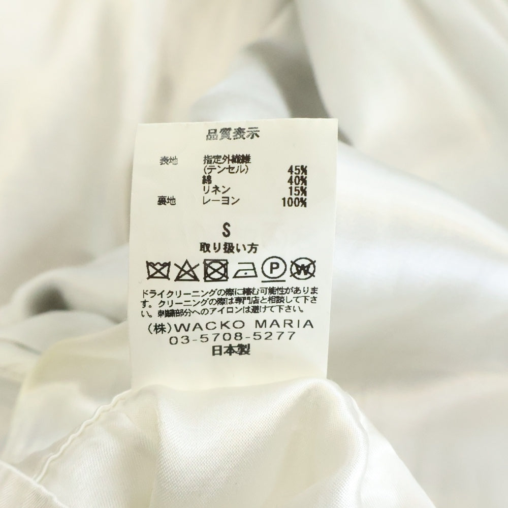 WACKO MARIA(ワコマリア) VIETNAM JACKET SMOKE EVERYDAY ロゴ刺繍 スモークエブリデイ ベトナムジャケット ブラック