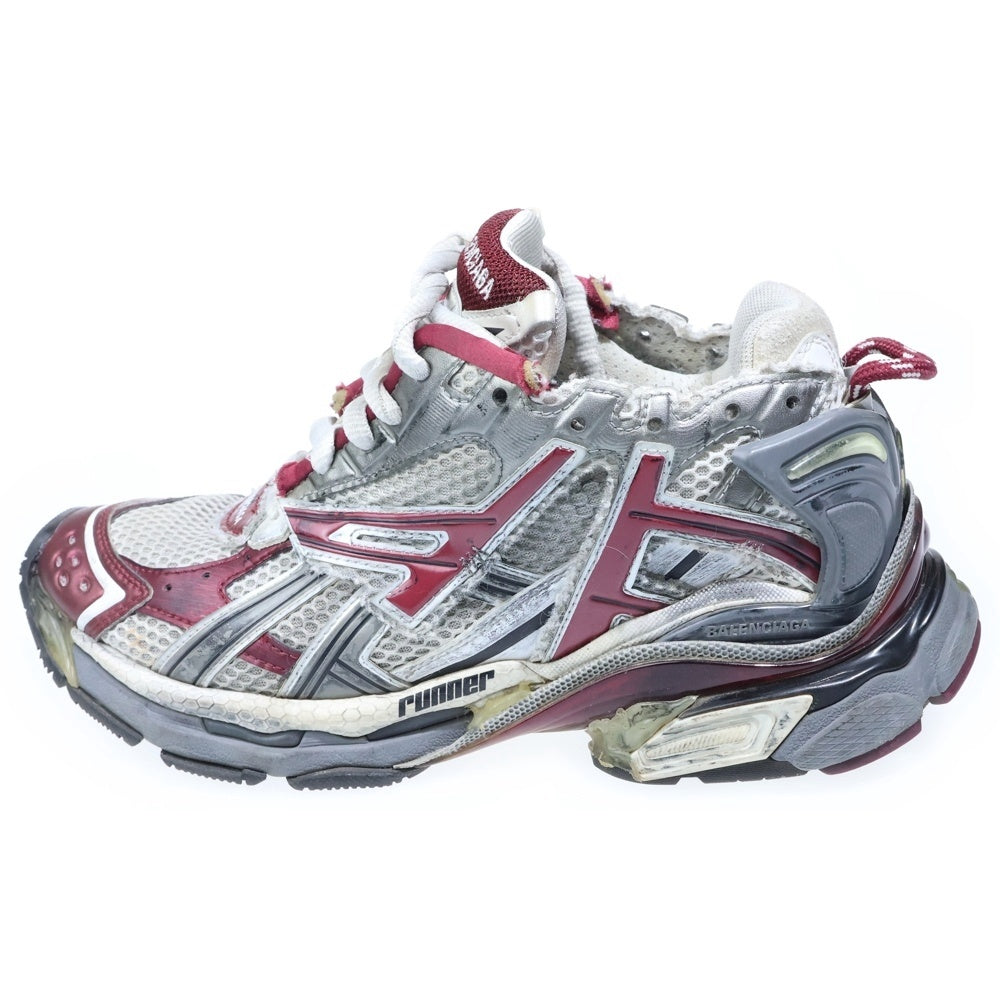 BALENCIAGA(バレンシアガ) RUNNER 677402 ランナー ローカットスニーカーシューズ グレー/バーガンディ
