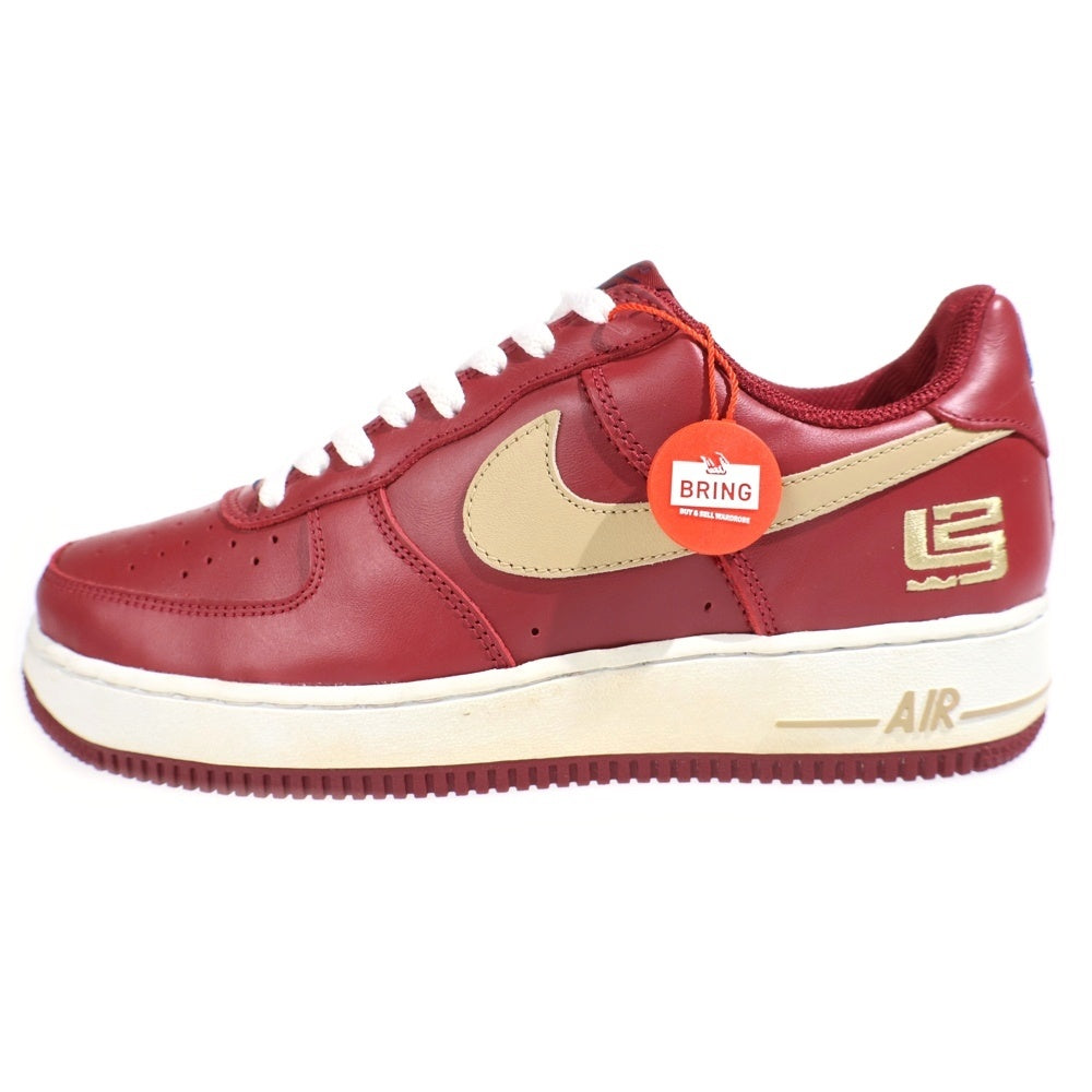 NIKE(ナイキ) 【観賞用】×LeBron James Air Force 1 Low Varsity Crimson 306353-671 レブロンジェームス エアフォース1 ロー ローカットスニーカー レッド US9/27cm