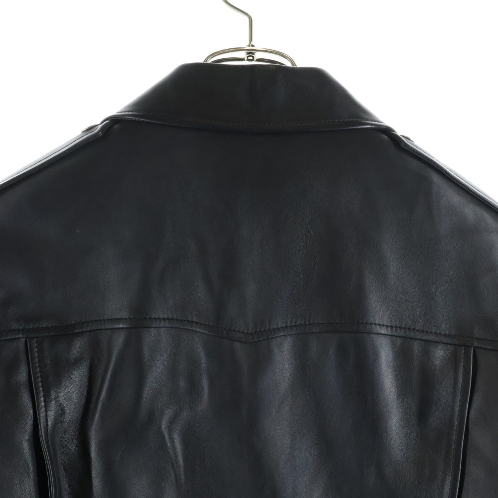 SAINT LAURENT PARIS(サンローランパリ) L01 クラシックモーターサイクル レザー ライダースジャケット ブラック 484284 Y5YA2