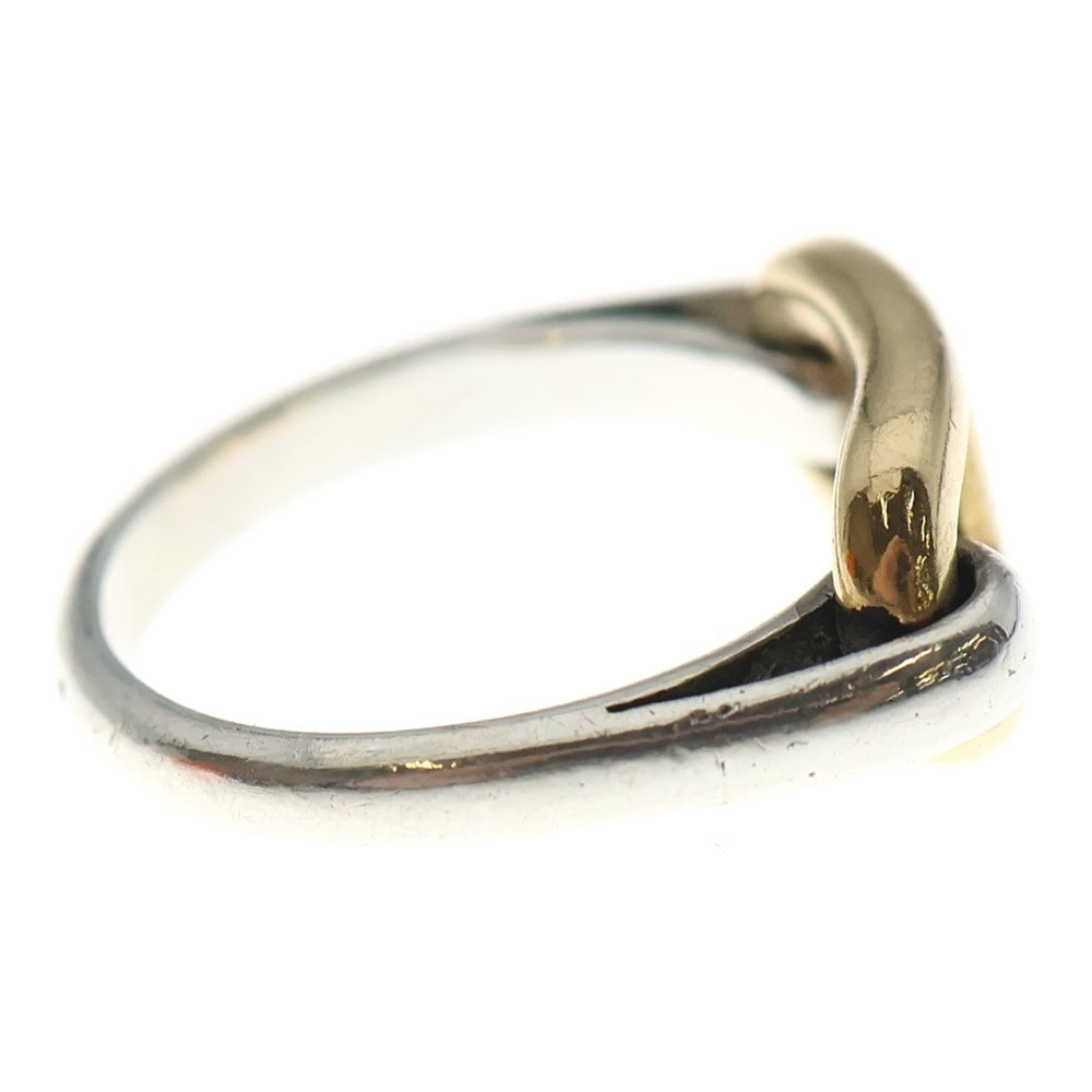 HERMES(エルメス) ヴィンテージ シェーヌダンクル コンビリング シルバー/ゴールド レディース