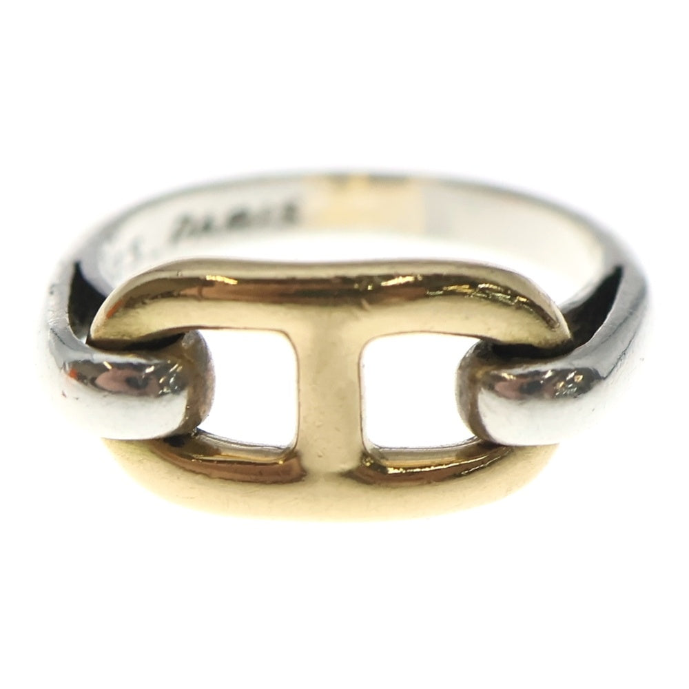 HERMES(エルメス) ヴィンテージ シェーヌダンクル コンビリング シルバー/ゴールド レディース