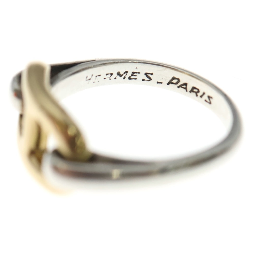 HERMES(エルメス) ヴィンテージ シェーヌダンクル コンビリング シルバー/ゴールド レディース