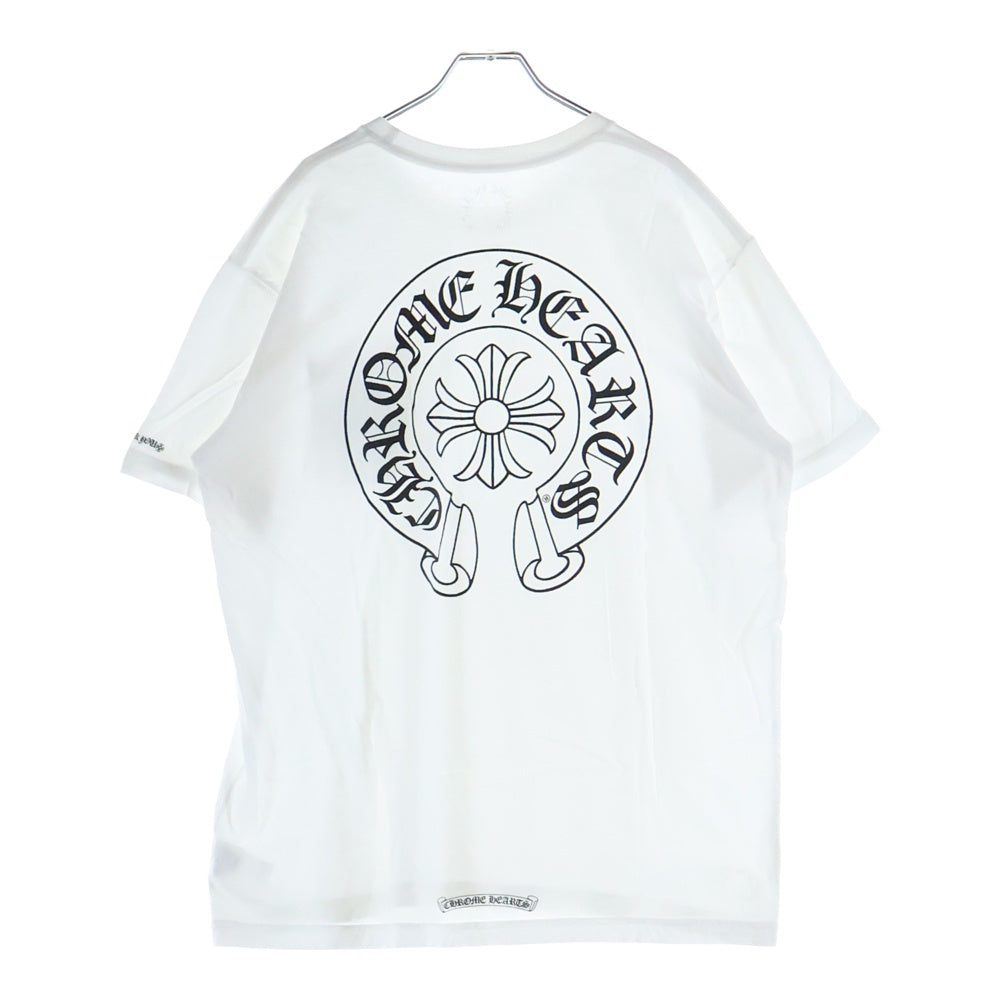 CHROME HEARTS(クロムハーツ) HORSESHOE S/S TEE ホースシュープリント 半袖Tシャツ カットソー ホワイト