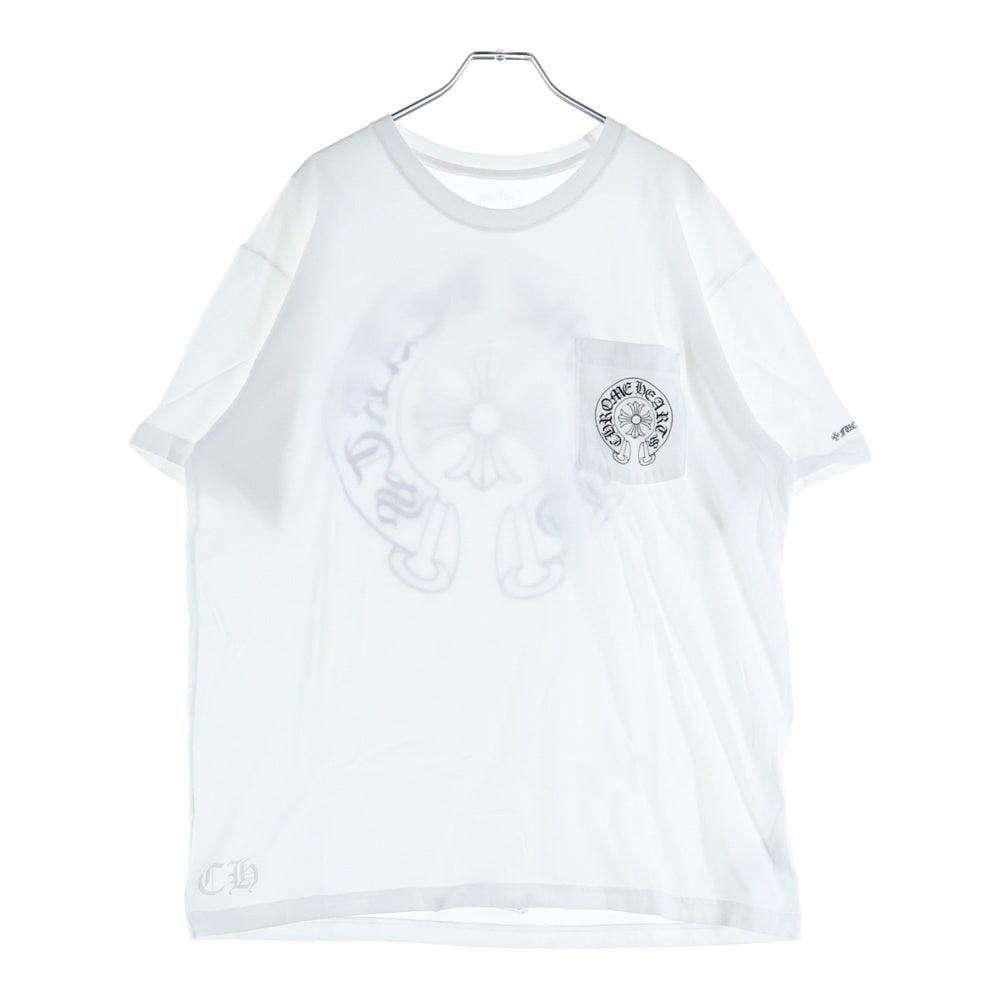 CHROME HEARTS(クロムハーツ) HORSESHOE S/S TEE ホースシュープリント 半袖Tシャツ カットソー ホワイト