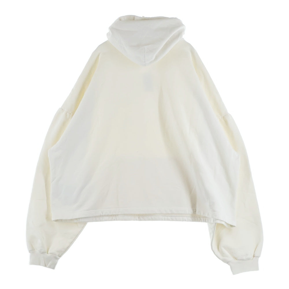 BALENCIAGA(バレンシアガ) CHAMPS ELYSESS クロップドプルオーバーパーカー ホワイト 818433 TRVM9