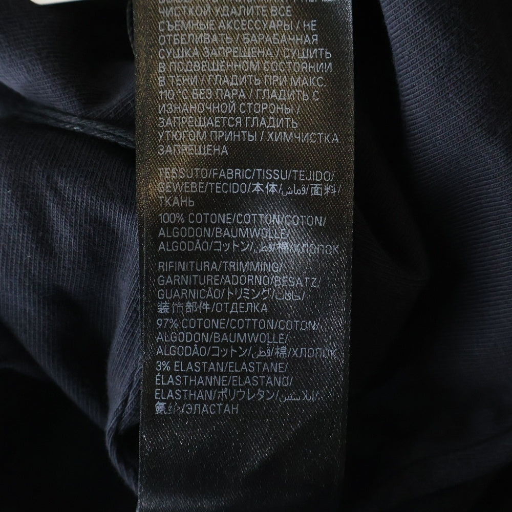 BALENCIAGA(バレンシアガ) 25SS シリアル付き 世界200点限定 ストラップ付プリントスモールフィットTシャツ ブラック 790363 TQVG8