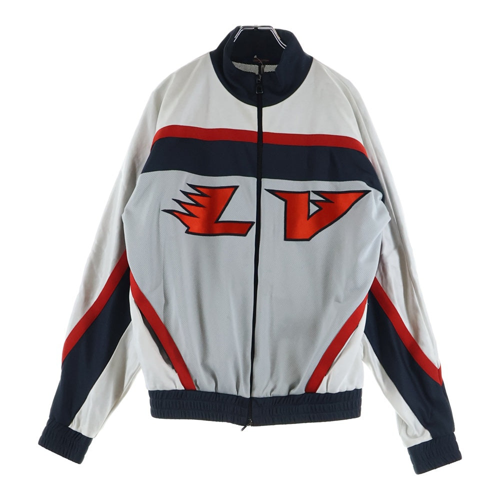 LOUIS VUITTON(ルイヴィトン) 22AW Embellished LV Graphic Hockey Track Jacket RM222 J67 HNY86W エンベリッシュド LVグラフィックホッケートラックジャケット ホワイト