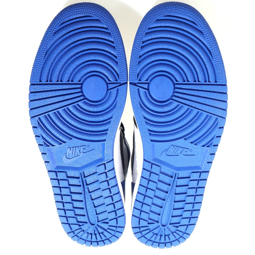 NIKE(ナイキ) ×Fragment design AIR JORDAN 1 RETRO HIGH OG 716371-040 フラグメントデザイン エアジョーダン 1 ハイカットスニーカー ブラック/ブルー US10/28.0cm