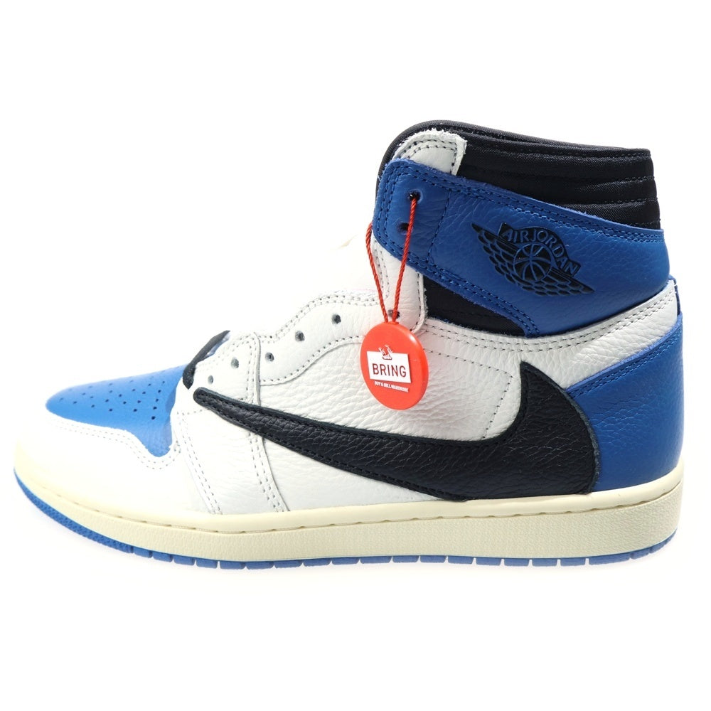 NIKE(ナイキ) ×TRAVIS SCOTT ×FRAGMENT AIR JORDAN 1 RETRO HIGH OG SP MILITARY BLUE DH3227-105 トラヴィススコット フラグメント エアジョーダン ハイカットスニーカー