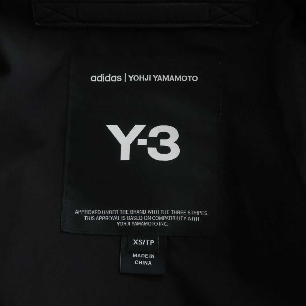 Y-3(ワイスリー) PLEATHER BOMBER JACKET JD9795 プレザー ボンバージャケット ブラック