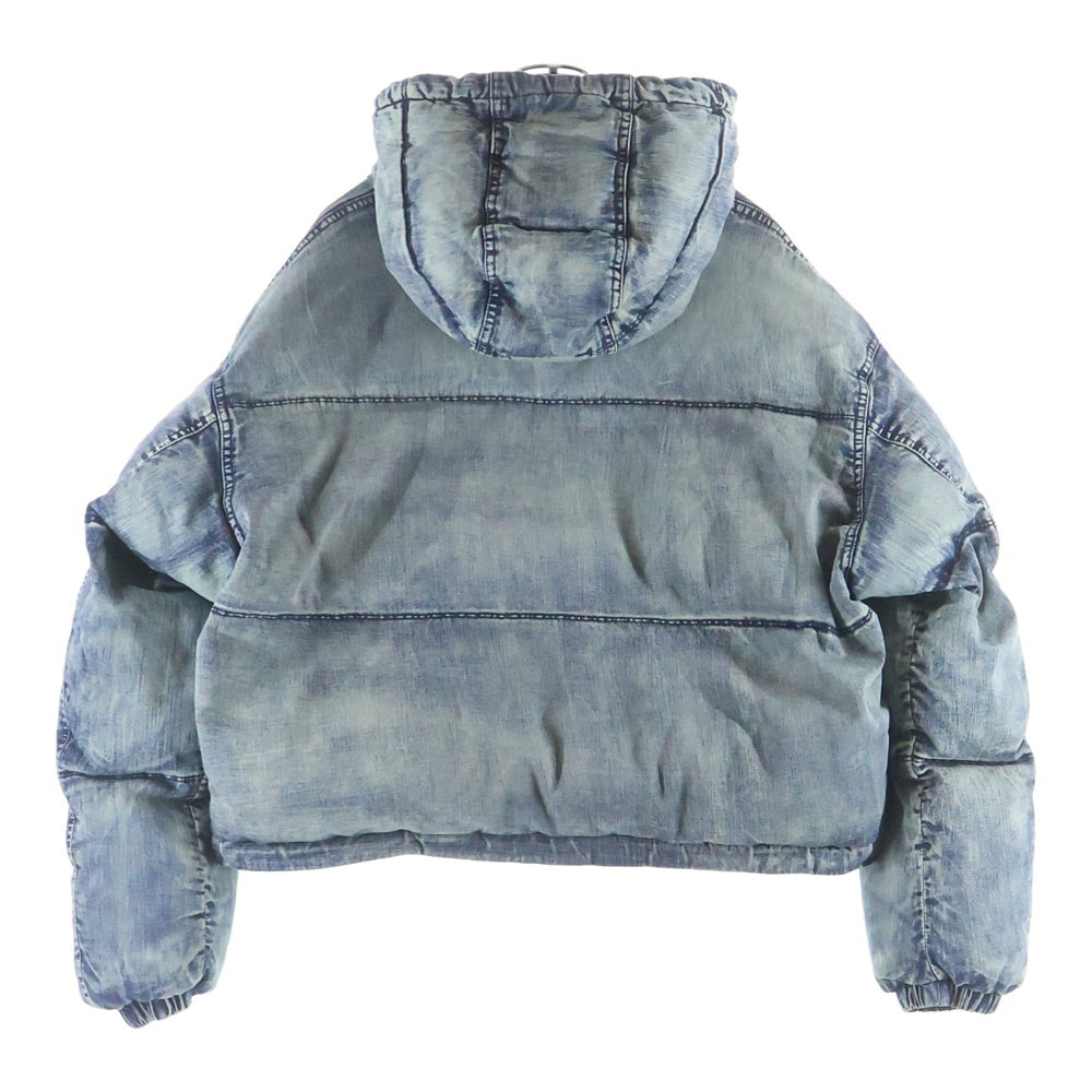 DIESEL(ディーゼル) W-AVES PUFFER JACKET パファー デニム ダウンジャケット インディゴ A14549
