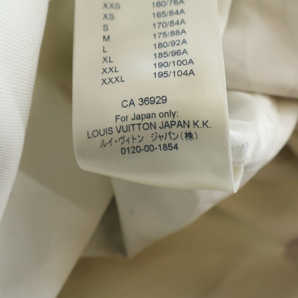 LOUIS VUITTON(ルイヴィトン) 19AW NEW WALKERS DNA RM192 QKQ HHS60W ニューウォーカーズディーエヌエー 総柄プリント半袖コットンシャツ ホワイト