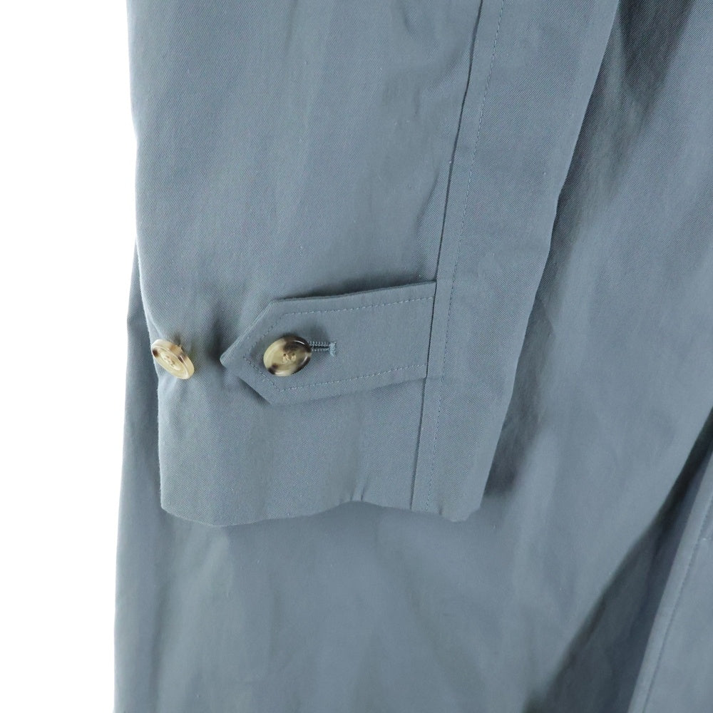 BURBERRY(バーバリー) 裏地チェック ステンカラーコート 8004369 グリーン