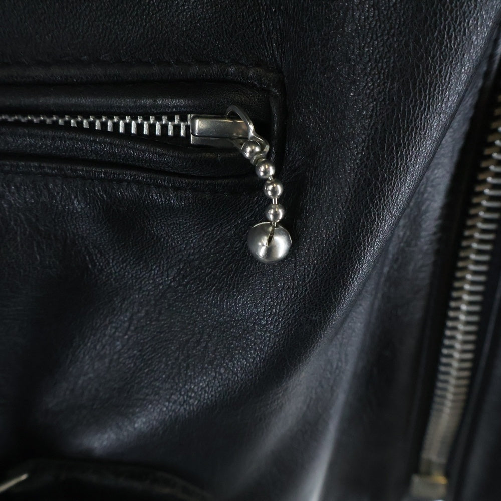 666 LEATHER WEAR(トリプルシックスレザーウェア) ダブルライダースジャケット ブラック