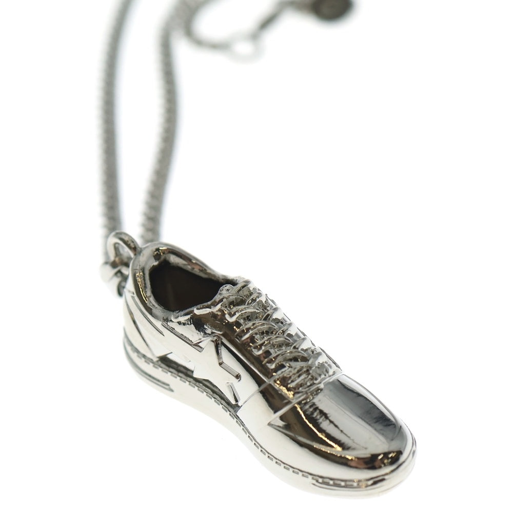 A BATHING APE(アベイシングエイプ) BAPESTA スニーカーキーホルダー シルバー