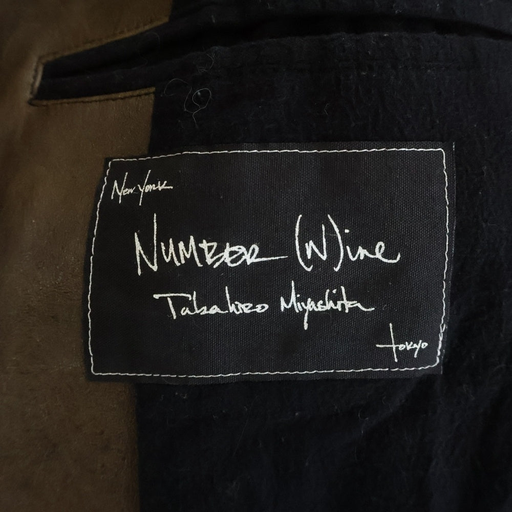 NUMBER (N)INE(ナンバーナイン) 08AW ARCHIVE ポートランド期 レザーコート F08-NJ050B ブラウン